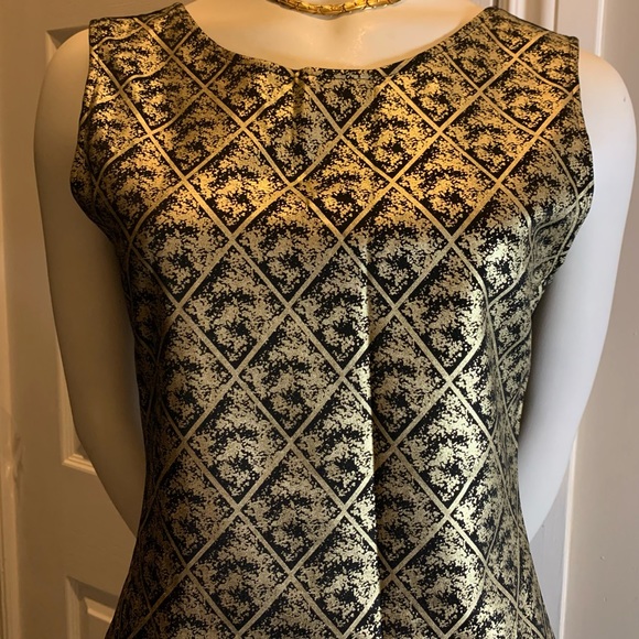 New !! Black gold  dress . - Picture 2 of 6